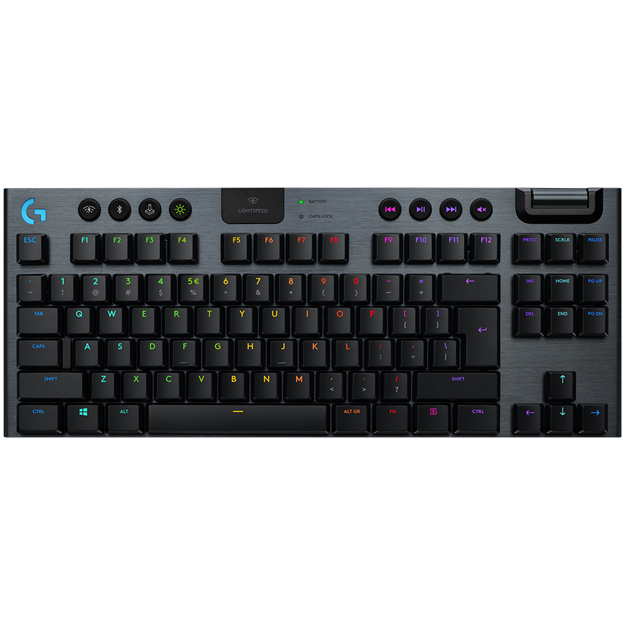 LOGITECH G915 X LIGHTSPEED TKL Wireless Gaming Keyboard - BLACK - US INT'L - 2.4GHZ/BT - EMEA28i-935 - TACTILE