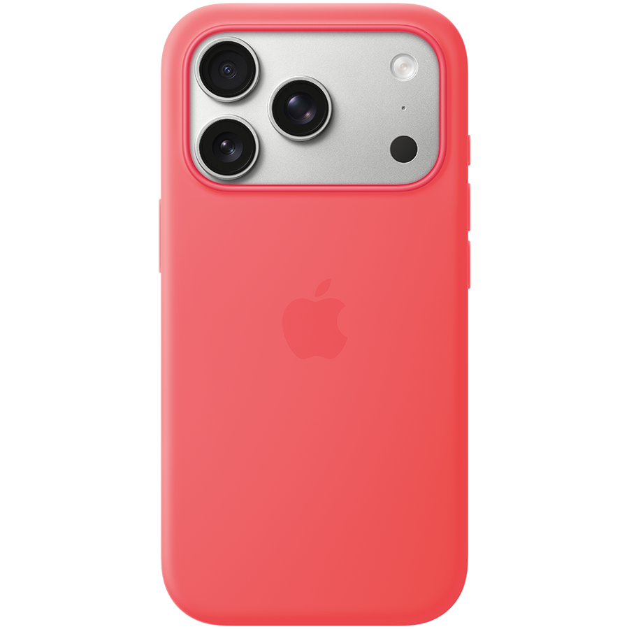 iPhone 17 Pro Silicone Case with MagSafe - Bright Guava,Model A3559