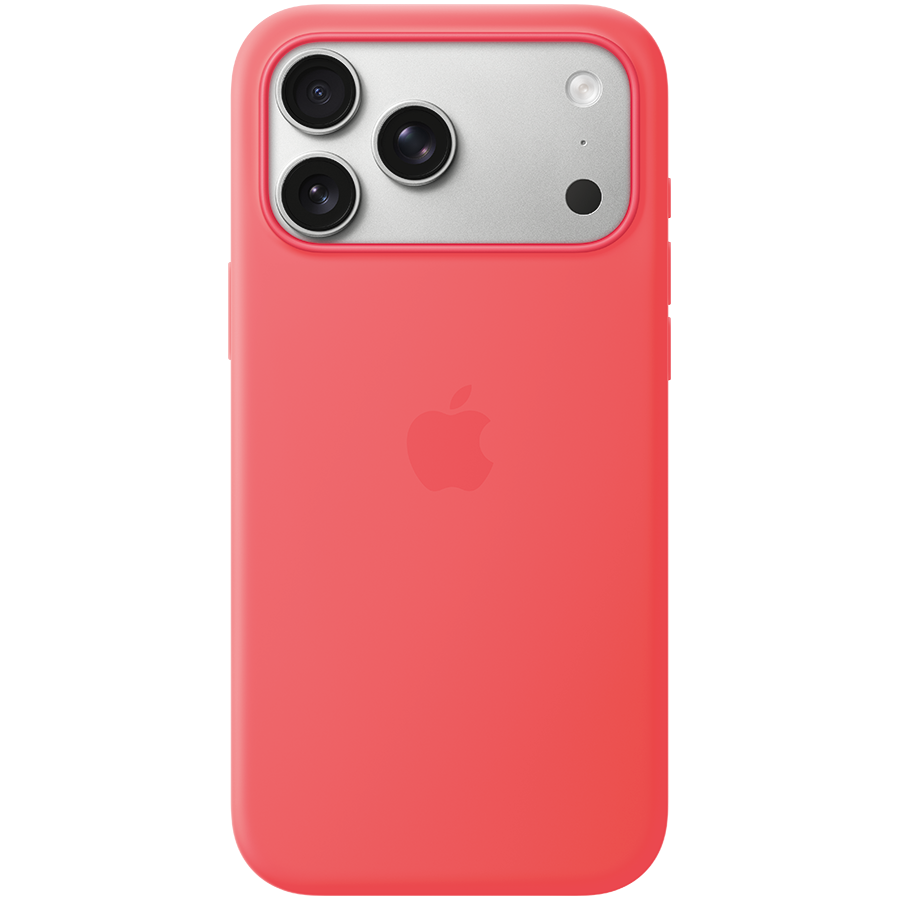 iPhone 17 Pro Max Silicone Case with MagSafe - Bright Guava,Model A3560