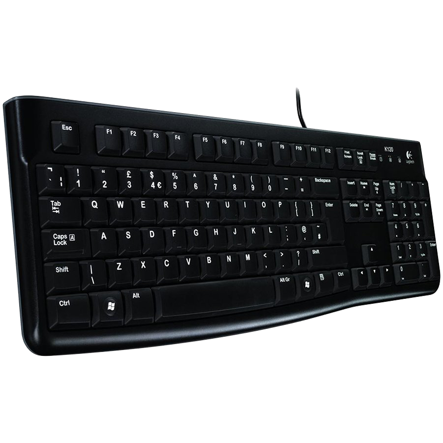 LOGITECH MK120 Corded Combo - BLACK - USB - FRA