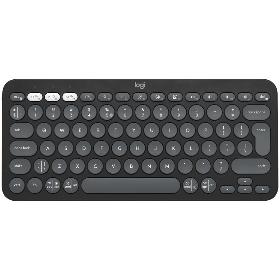 LOGITECH K380S Bluetooth Keyboard - TONAL GRAPHITE - FRA