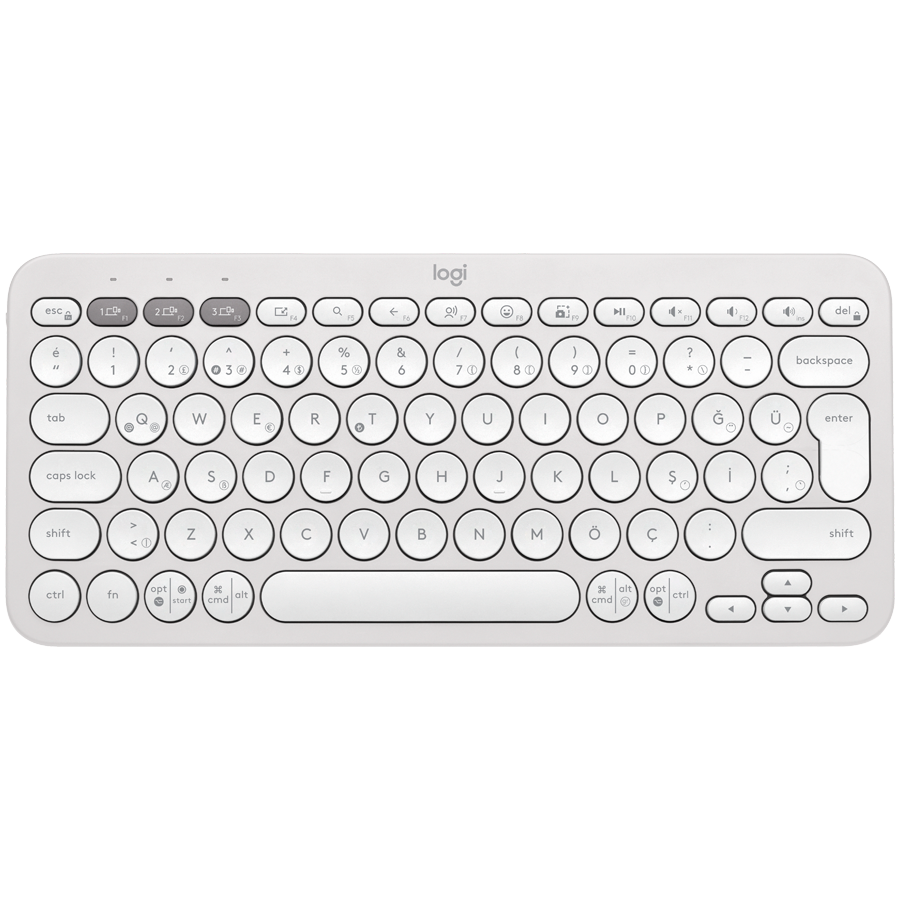 LOGITECH K380S Bluetooth Keyboard - TONAL WHITE - FRA