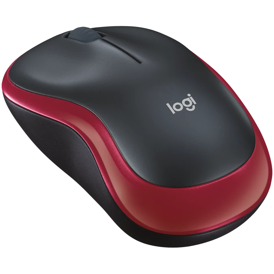 LOGITECH M185 Wireless Mouse - RED - EWR2