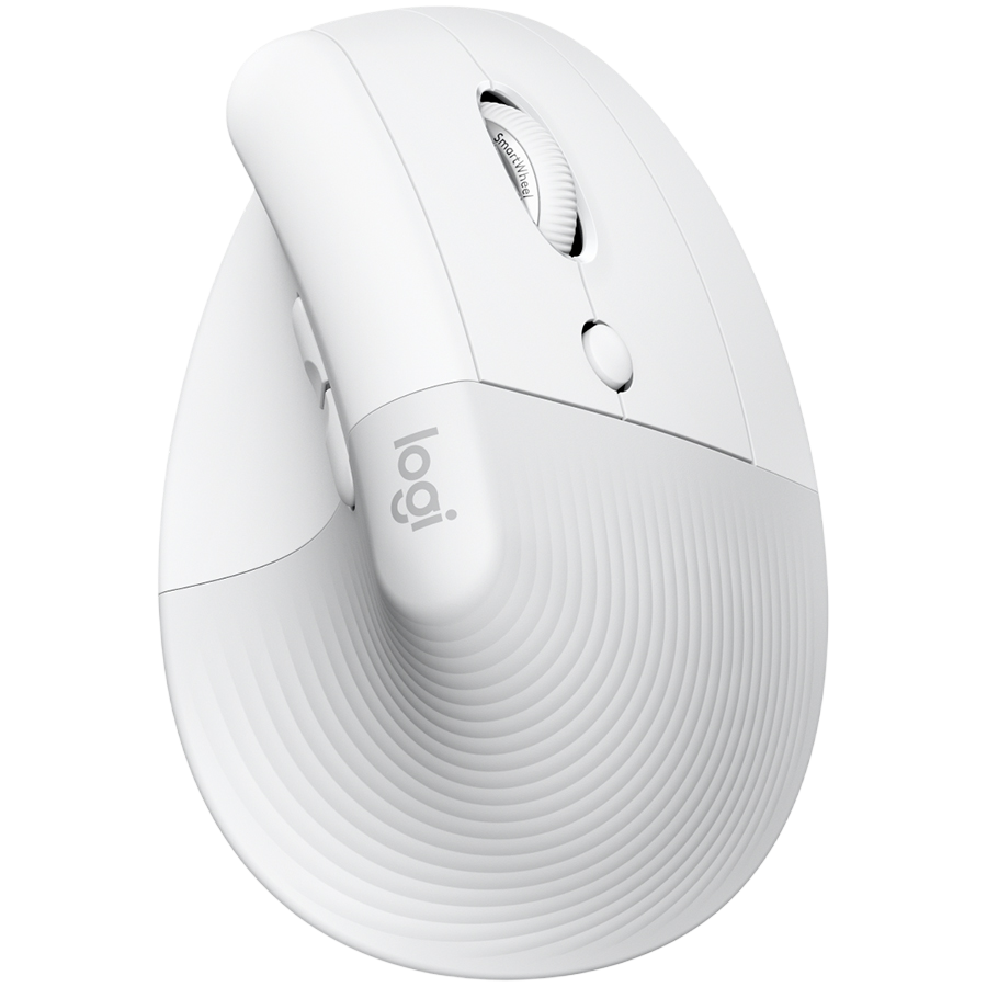 LOGITECH Lift Bluetooth Vertical Ergonomic Mouse - OFF-WHITE/PALE GREY