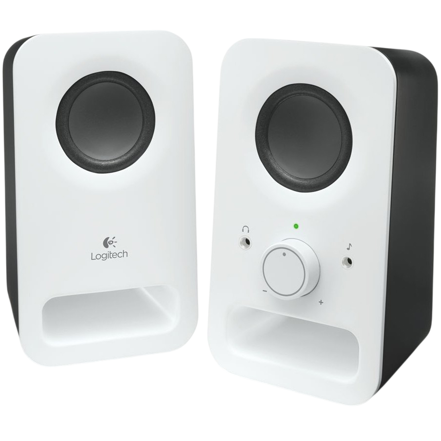 LOGITECH Z150 Stereo Speakers - SNOW WHITE - 3.5 MM