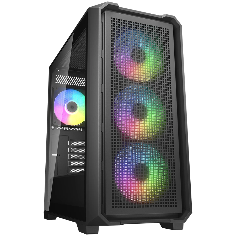 COUGAR MX600 Mini V2 RGB PC Case, Mini Tower, Black