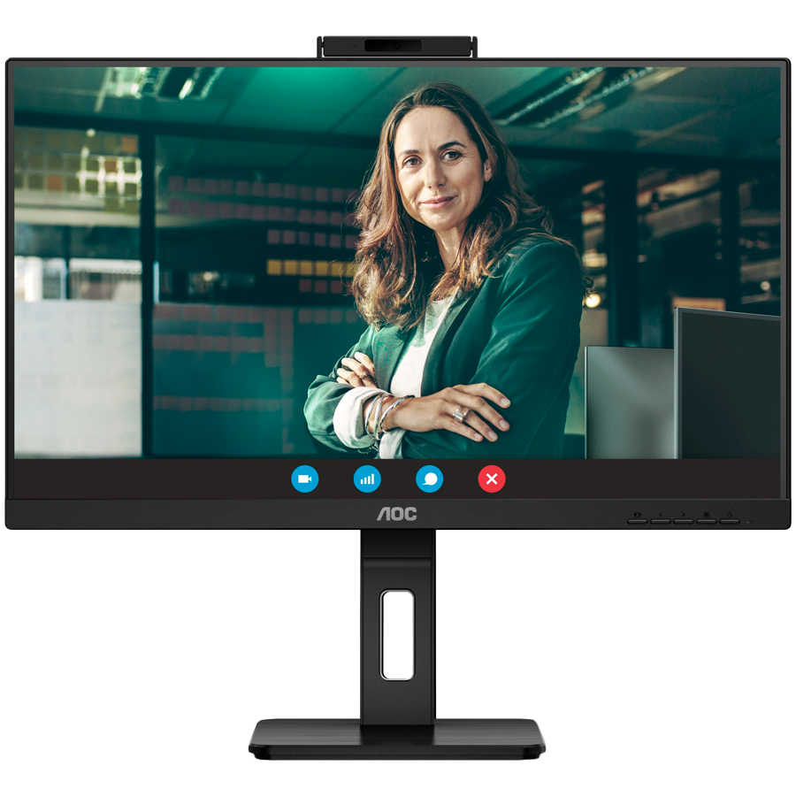 AOC Q27P3QW poslovni monitor - 68.6cm (27"), QHD (2560 x 1440), IPS, 100Hz, 4ms (GtG), Adaptive Sync, 2MP spletna kamera, mikrofon, USB razdelilnik, 2x HDMI, 1x DP