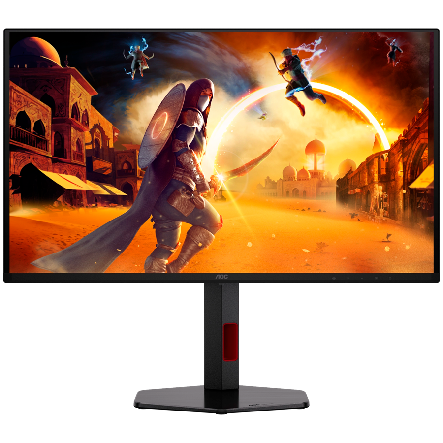 AOC Gaming OLED Q27G4SDR monitor - 67.3cm (26.5"), QHD (2560 x 1440), QD-OLED, 360Hz, 0.03ms, Adaptive Sync, G-Sync kompatibilen, HDR400, USB razdelilnik, 2x HDMI 2.1, 1x DP 1.4