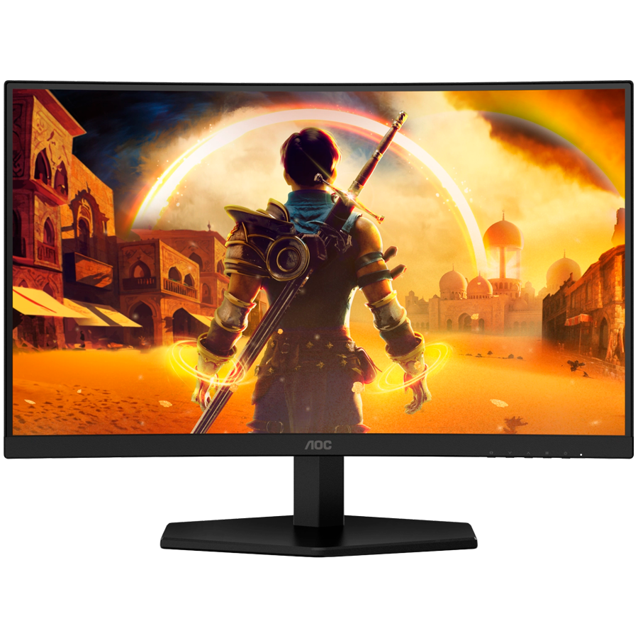 AOC Gaming C24G42E ukrivljen monitor - 59.9cm (23.6"), FHD (1920 x 1080), VA, 1500R, 180Hz, 0.5ms (MPRT), Adaptive Sync, HDR10, 2x HDMI 2.0, 1x DP 1.4