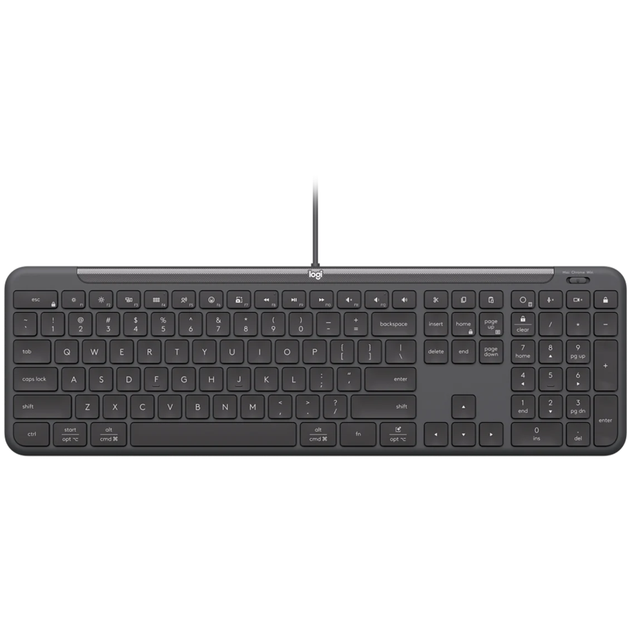 LOGITECH WIRED KB K620 FOR BUSINESS  - GRAPHITE - PAN - USB  - NORDIC-613 - USB-C K620B
