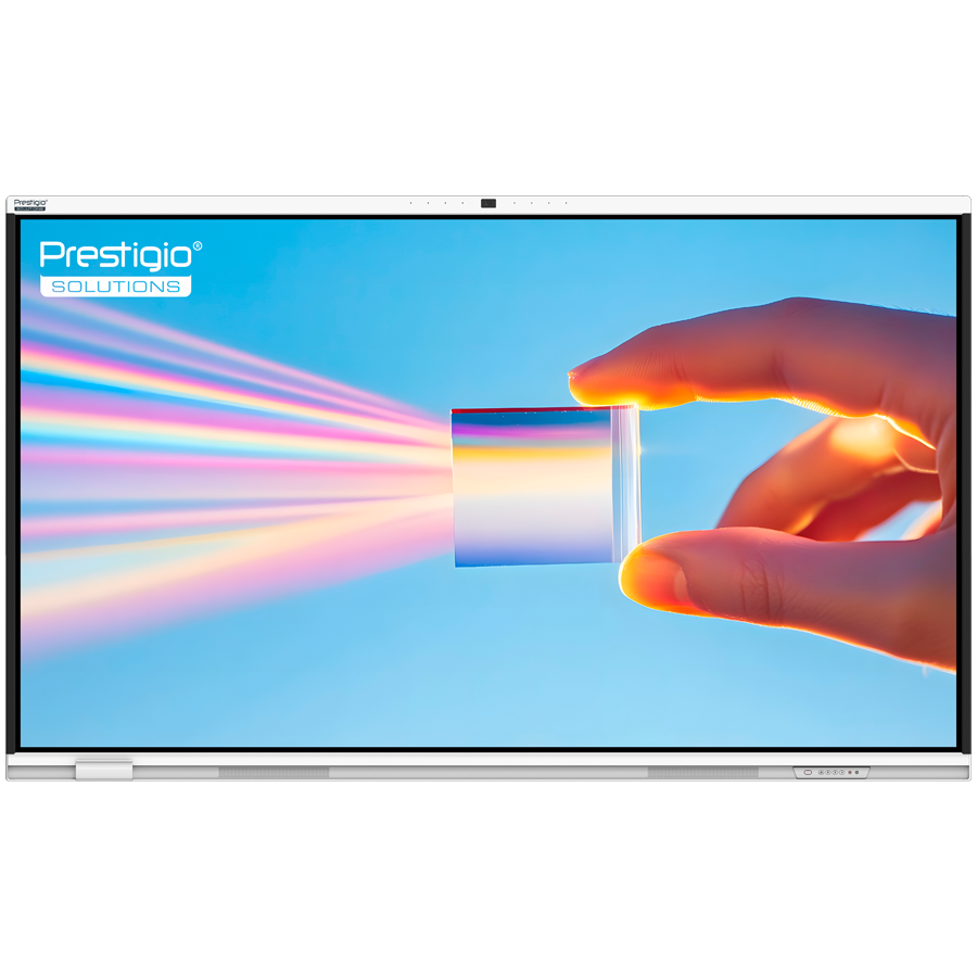 PRESTIGIO SOLUTIONS Multiboard 65'' Prism, Android 14, Google EDLA, AI Camera, 8/128GB, 50TP