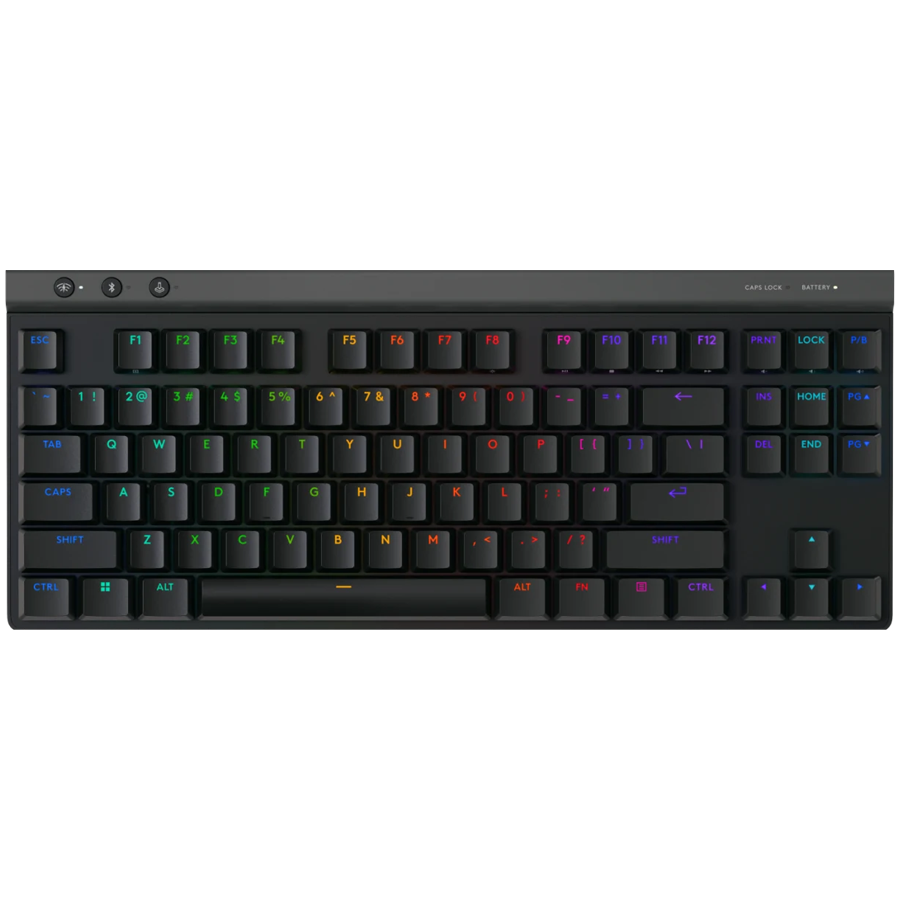 LOGITECH G515 LIGHTSPEED TKL Wireless Gaming Keyboard - BLACK - HUN - 2.4GHZ/BT - EMEA28i-935 - TACTILE