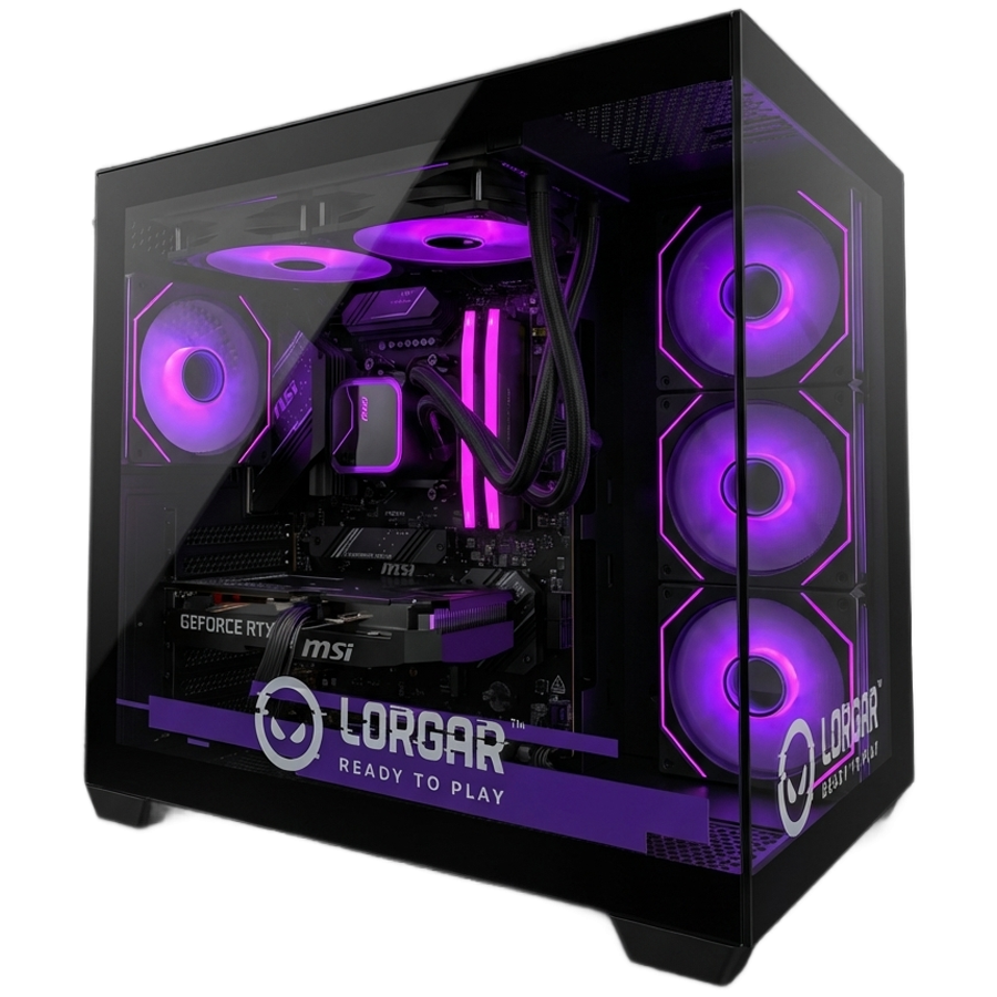 LORGAR Gaming PC Advanced A201 Ryzen 5 7500F RTX 5060 Ti Black