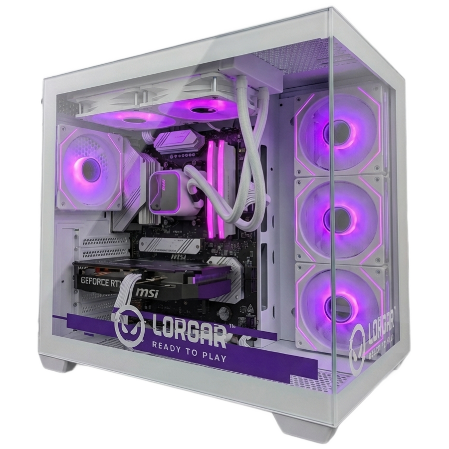 LORGAR Gaming PC Advanced A201 Ryzen 5 7500F RTX 5060 Ti White
