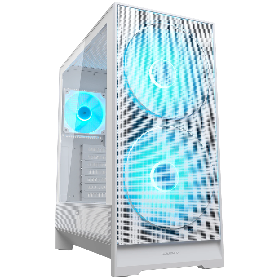 COUGAR AIRFACE 180 PC Case, Mid Tower, White