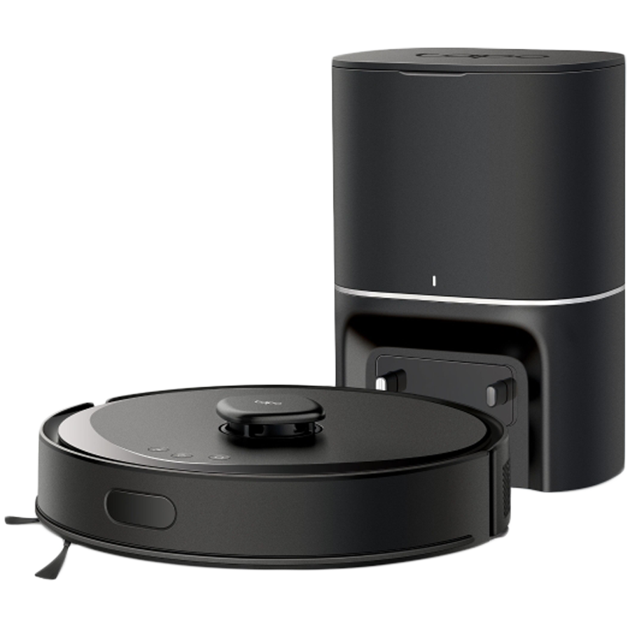 TP-Link Tapo RV30 Max Plus, Robot Vacuum Cleaner and Auto-Empty Dock, LiDAR + IMU Dual Navigation, Vacuum & Mop 2-in-1, 5300Pa, 3L Auto-Empty Dock, 2600mAh Battery, 250ml Dustbin, 300ml Water Tank, 5-Level Suction, 3-Level Water Flow
