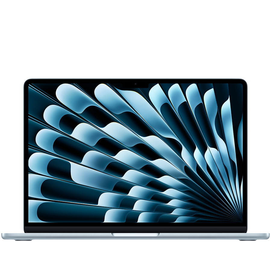 MacBook Air 13-inch,Sky Blue,Model A3449,M5 CHIP WITH 10C CPU, 8C GPU,16GB unified memory,30W USB-C Power Adapter,512GB SSD storage,Two Thunderbolt 4 Ports,Touch ID,Liquid Retina display,Forc