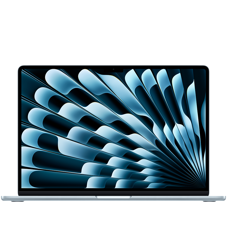 MacBook Air 15-inch,Sky Blue,Model A3448,M5 CHIP WITH 10C CPU, 10C GPU,16GB unified memory,35W Dual USB-C Power Adapter, 512GB SSD storage,Two Thunderbolt 4 Ports,Touch ID,Liquid Retina displ