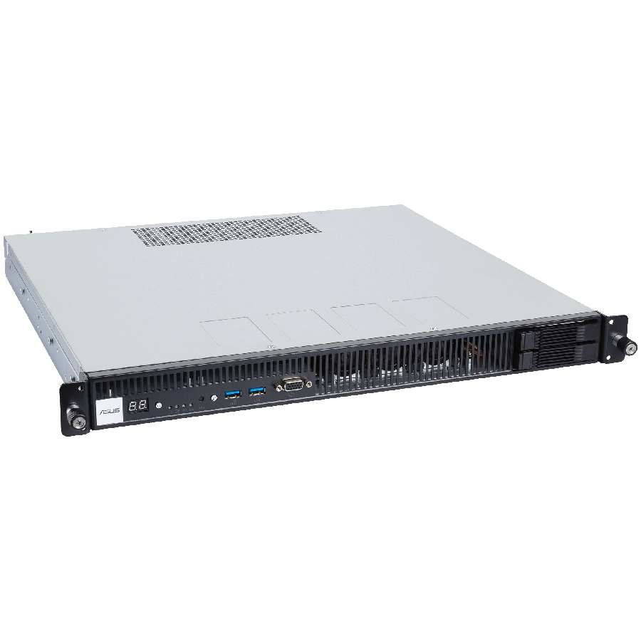ASUS ExpertCenter Pro ER100A B6 Rack 1U barebone delovna postaja za AMD EPYC 4004/4005, Ryzen 9000/7000, B650, AM5, 4x ECC/nonECC UDIMM, 1x M.2, 2x SATA hot swap, 2x U.2/SATA, 1x RTX GPU 1-slot LP, 2x 2.5Gbps LAN, napajalnik 500W platinum