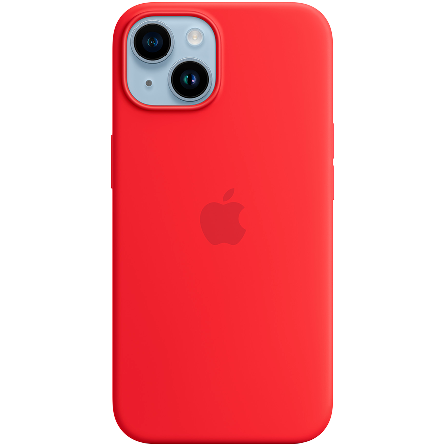 iPhone 14 Silicone Case with MagSafe - (PRODUCT)RED,Model A2910