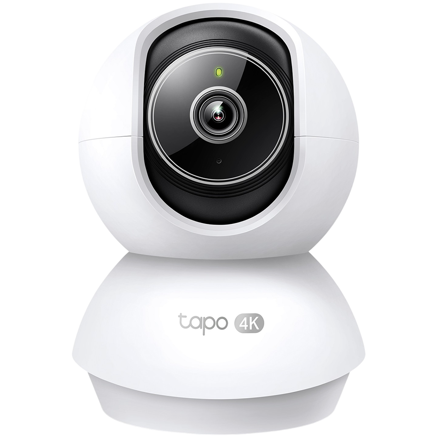 TP-Link Tapo C250 Pan/Tilt AI Home Security Wi-Fi Camera,  4K 8MP (3840x2160), 2.4 GHz, Pan/Tilt, Smart AI Detection and Notifications (motion, people, pets, cars, baby crying, abnormal sound
