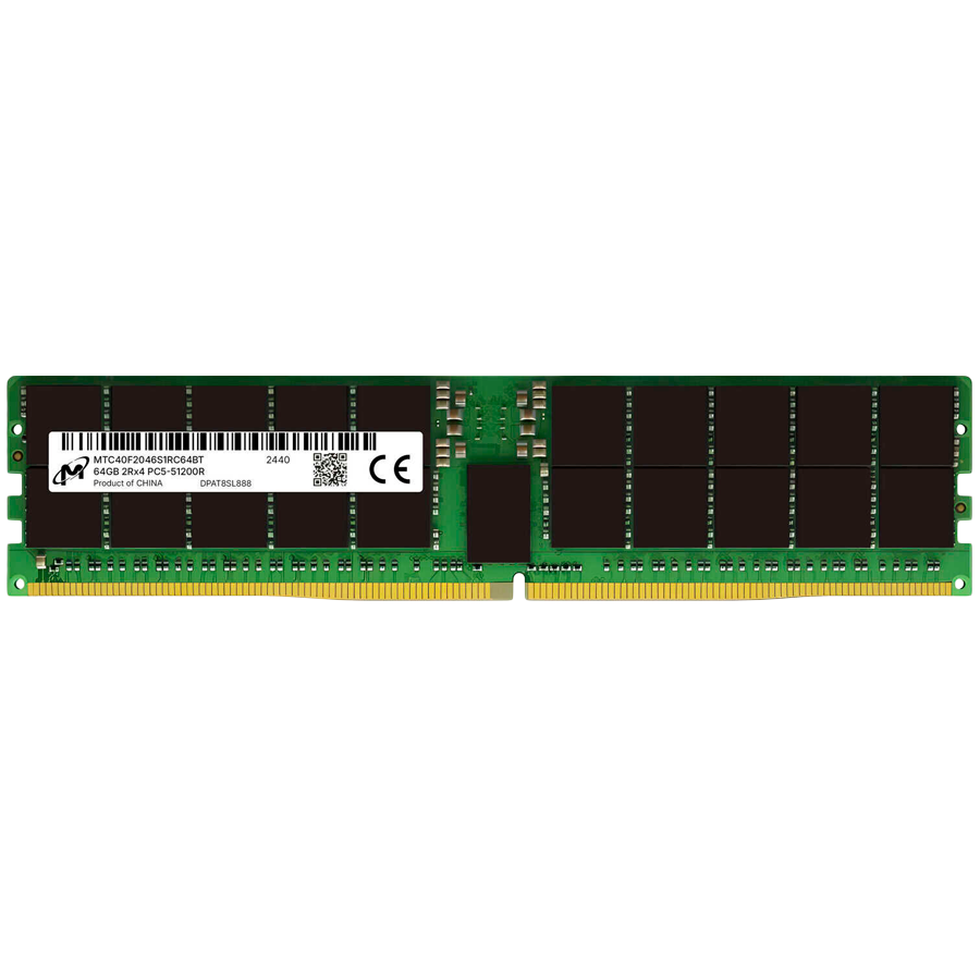 MICRON DDR5 RDIMM 64GB 2Rx4 6400 CL52 (16Gbit) (Tray)