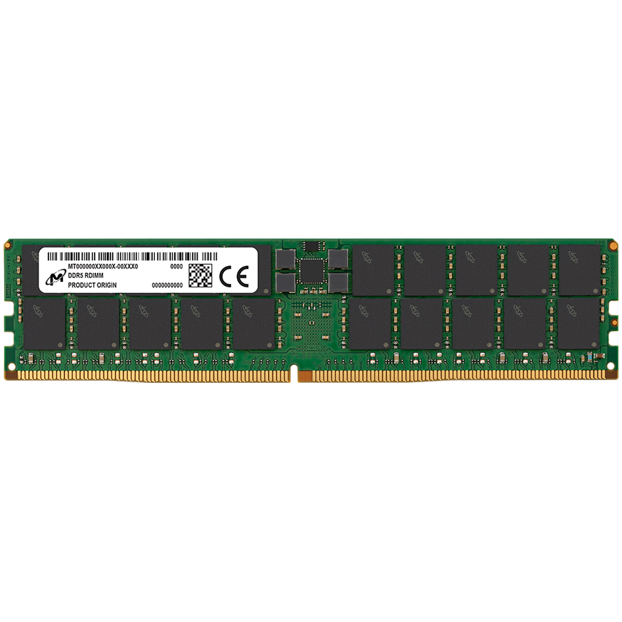 MICRON DDR5 RDIMM 64GB 2Rx4 6400 CL52 (16Gbit) (Single Pack)