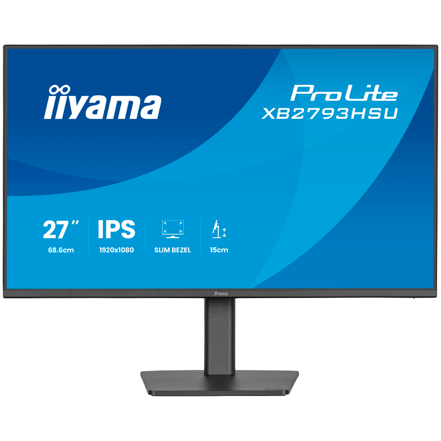 IIYAMA Prolite XB2793HSU-B1 poslovni monitor - 68.6 cm (27"), FULL HD (1920x1080), IPS, 120Hz, 1ms, 350 cd/m², mat / črn