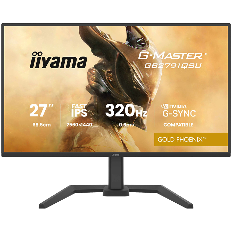 IIYAMA G-Master GB2791QSU-B1 gaming monitor - 68.5 cm (27''), WQHD (2560x1440), Fast IPS, 320Hz, 0.6ms, 350 cd/m², mat / črn