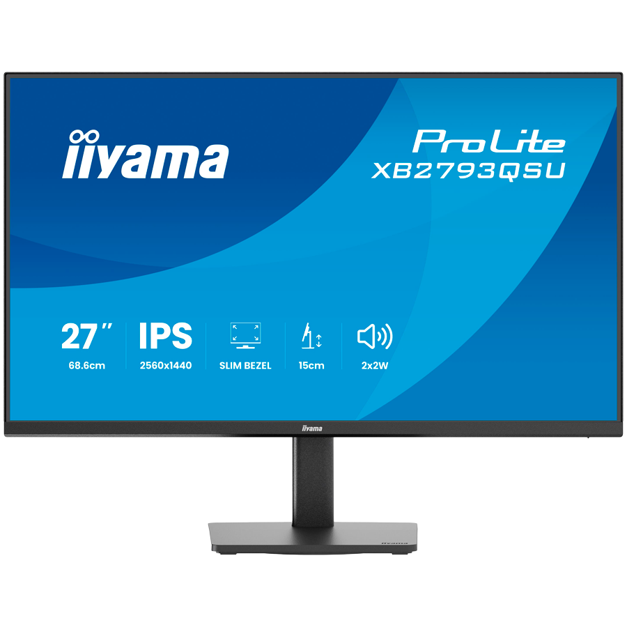 IIYAMA Prolite XB2793QSU-B1 poslovni monitor - 68.5 cm (27"), WQHD (2560x1440), IPS, 75Hz, 1ms, 350 cd/m², mat / črn