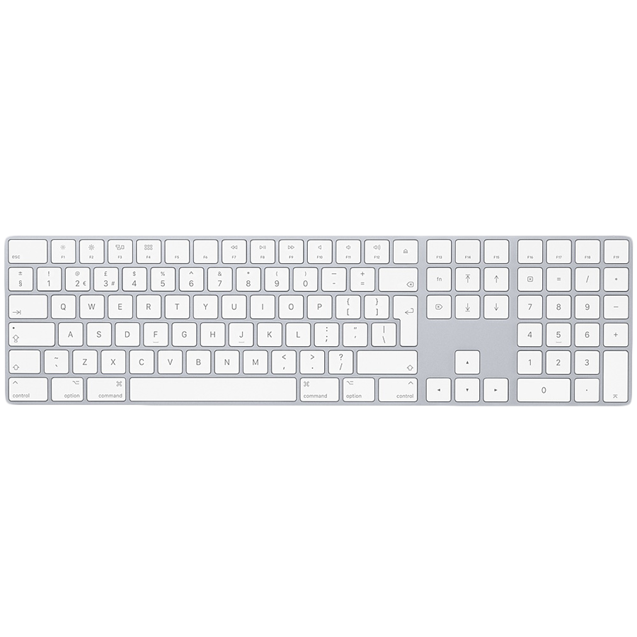 Magic Keyboard with Numeric Keypad - Arabic - Silver,Model A1843