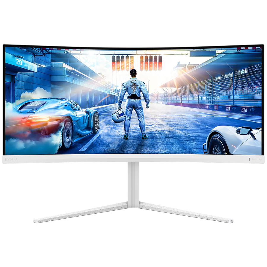 PHILIPS Evnia 5000 34M2C5501A ukrivljen gaming monitor - 86.4cm (34"), UWQHD (3440 x 1440), Fast VA, 1500R, 180Hz, 1ms (GtG), Adaptive Sync, HDR 400, USB razdelilnik, 2x HDMI 2.0, 1x DP 1.4