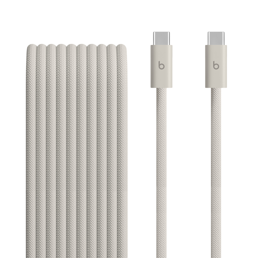 Beats 240W USB-C to USB-C Braided Cable (3 m / 10 ft) - Surge Stone,Model A3633
