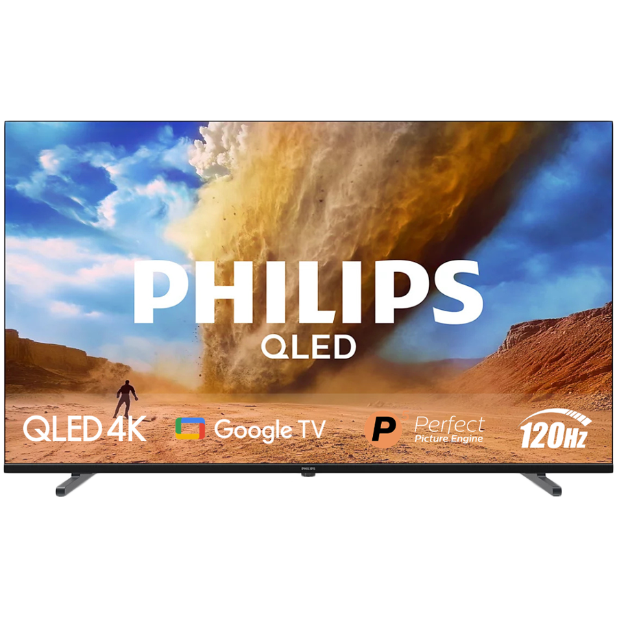 PHILIPS 65PUT8530/10 4K QLED 120 Hz Google TV 164 cm (65"), P5 Picture Engine procesor, Amazon Alexa and Google asistent, Wi-Fi Miracast, Dolby Vision i Dolby Atmos