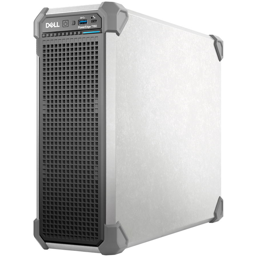 DELL EMC PowerEdge T160, 3x3.5"+ 2x2.5" Cabled HDD, Intel Xeon 6325P (3.5G, 4C/8T, 12MB, Turbo, 55W), 32GB UDIMM ECC 5600MT/s, 2x 480GB SSD SATA, PERC H355, iDRAC9 Enterprise, 300W PS, BCM 57