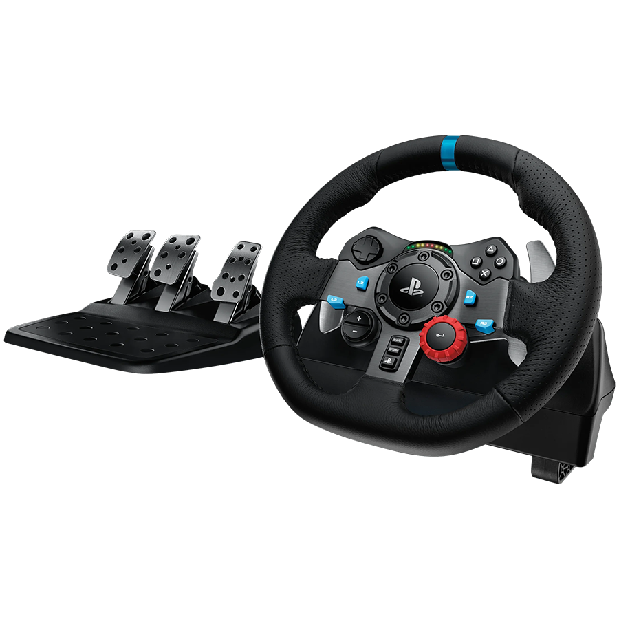 LOGITECH G29 Driving Force Racing Wheel for PlayStation5 and PlayStation4 - BLACK - 2.4G/BT/corded - PLUGC - EMEA28i-935