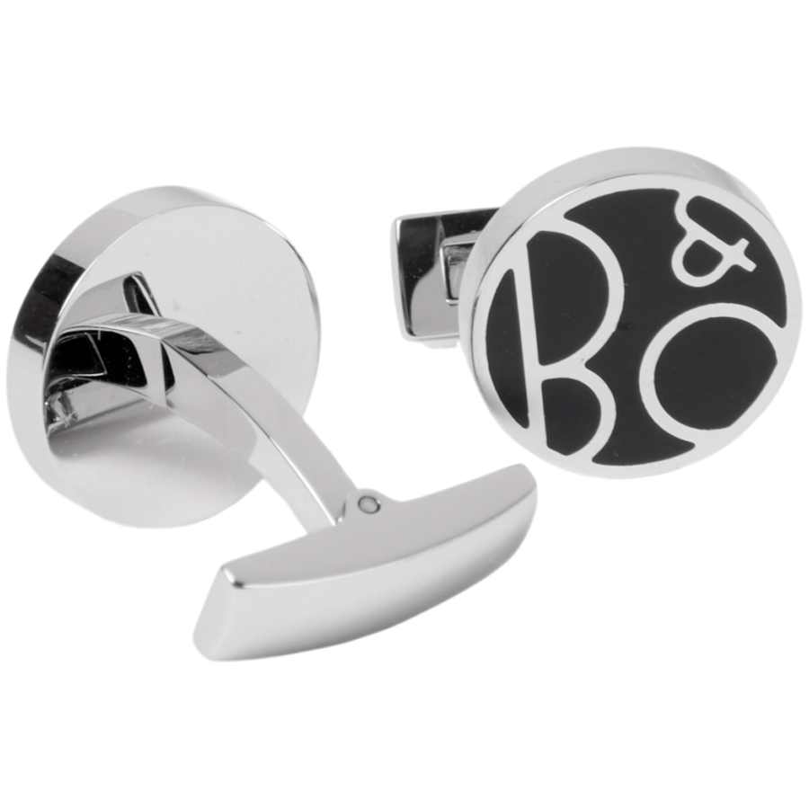 Cufflinks Metal Flat Silver