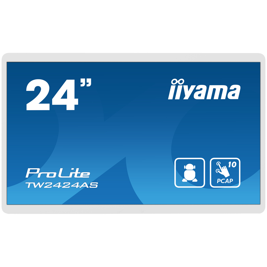 IIYAMA Monitor LED TW2424AS-W1 23.8” Full HD In-cell PCAP 10pt interactive Touch Panel PC with Android OS White