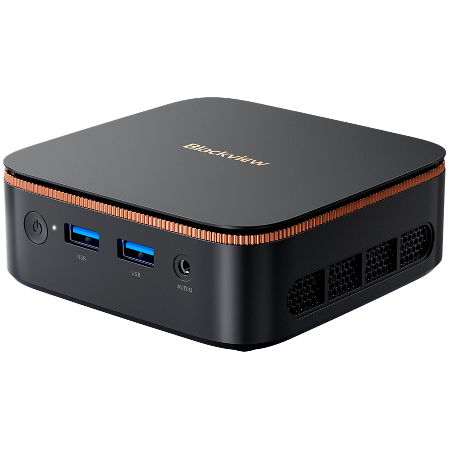 Blackview miniPC MP20 AMD Ryzen 3300U up to 3.5HGz 8/256 WiFi 6 BT 5.2 LAN RJ45 USB 3.0x2 USB 2.0x2  HDMIx2 DPx1 Windows 11Pro Black