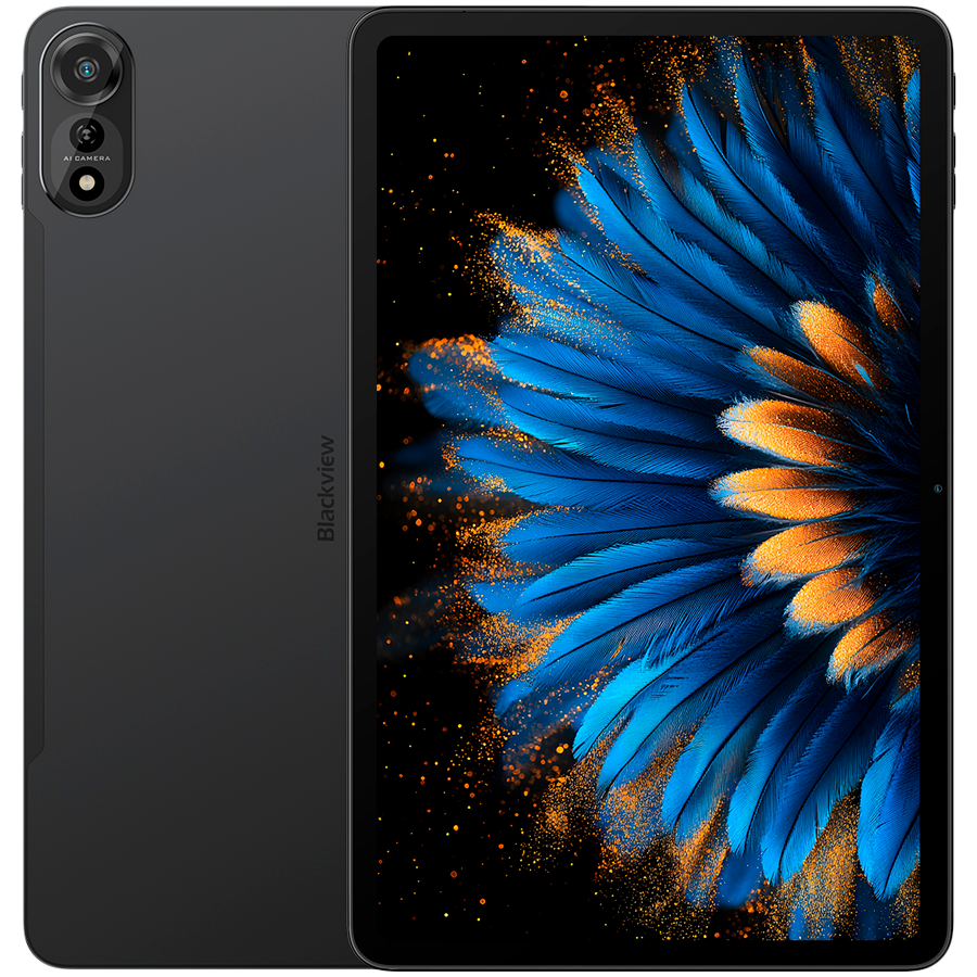 Blackview MEGA 2 SET LTE 12-inch FHD+IPS 1200x2000 60Hz 6GB+256GB Unisoc T615 Octa-core 1.6GHz Cam Front 8MP Rear 16MP 9000mAh+Charging 18W Fast / Cable Film Case Stylus Mouse Keyboard EN Netflix HD Android 15 Celestial Grey