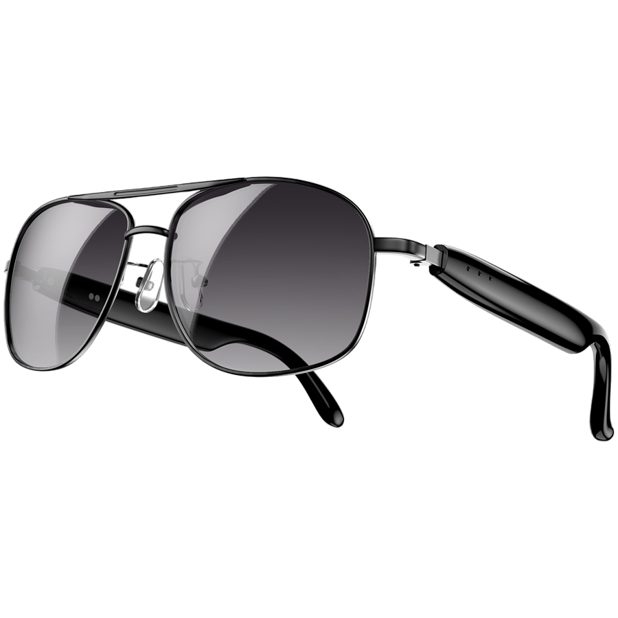 Smart Glasses Blackview D1 Pro Black lenses Chips AB5756C 113Kb+1MB 105+105mAh BT 6.0 Lesten to music IP54 Voice assistant control Smart Eyewear 145x44x140mm Black