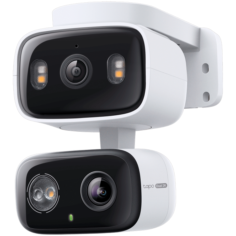 TP-Link Tapo C246D Indoor/Outdoor Dual Lens Pan/Tilt Security Camera, 2K (2304x1296) and 2K (2304x1296), 2.4 GHz,Dual Lens, Pan/Tilt, Smart AI Detection and Notifications (motion, people, pet