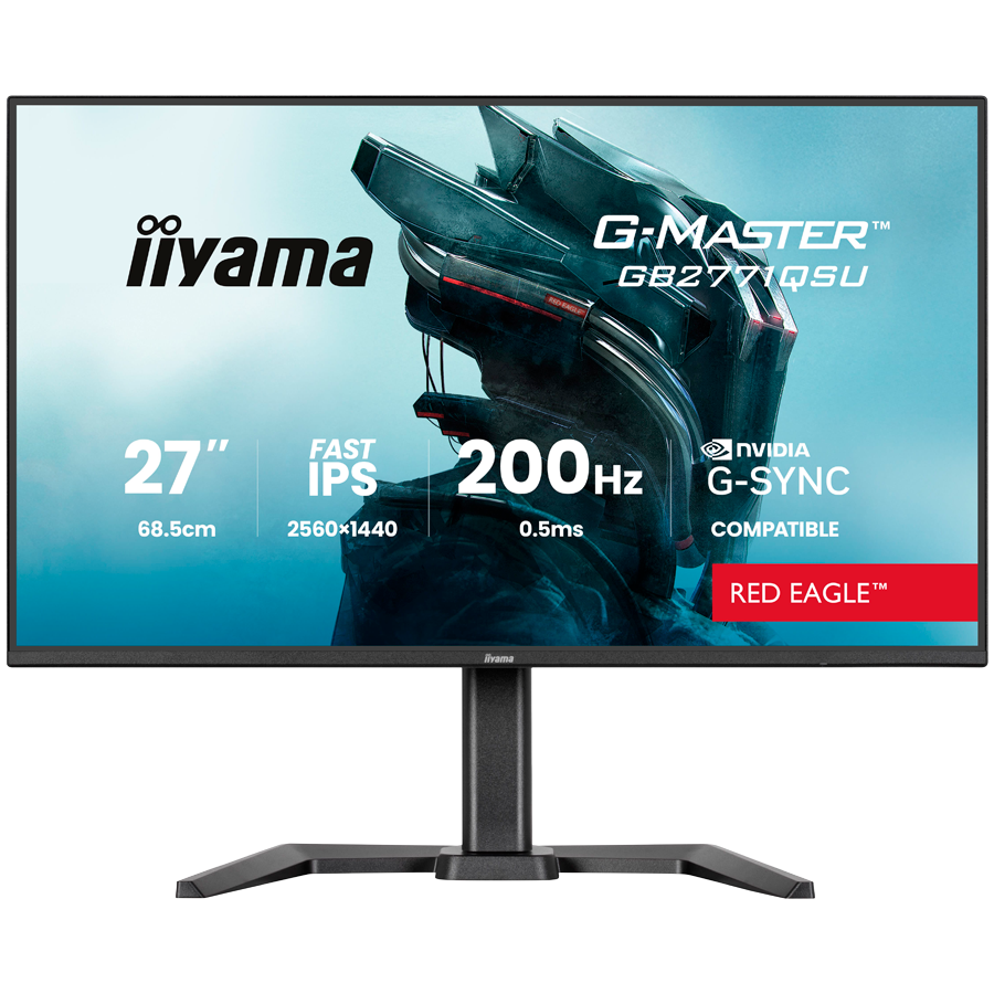 27  Fast IPS Gaming, G-Master Red Eagle, G-SYNC Compatible, 2560x1440 200Hz, 2x HDMI, DisplayPort, 0.5ms MPRT, Speakers, USB HUB 2x3.2 2xC, Black Tuner, 15cm Height Adj. Stand