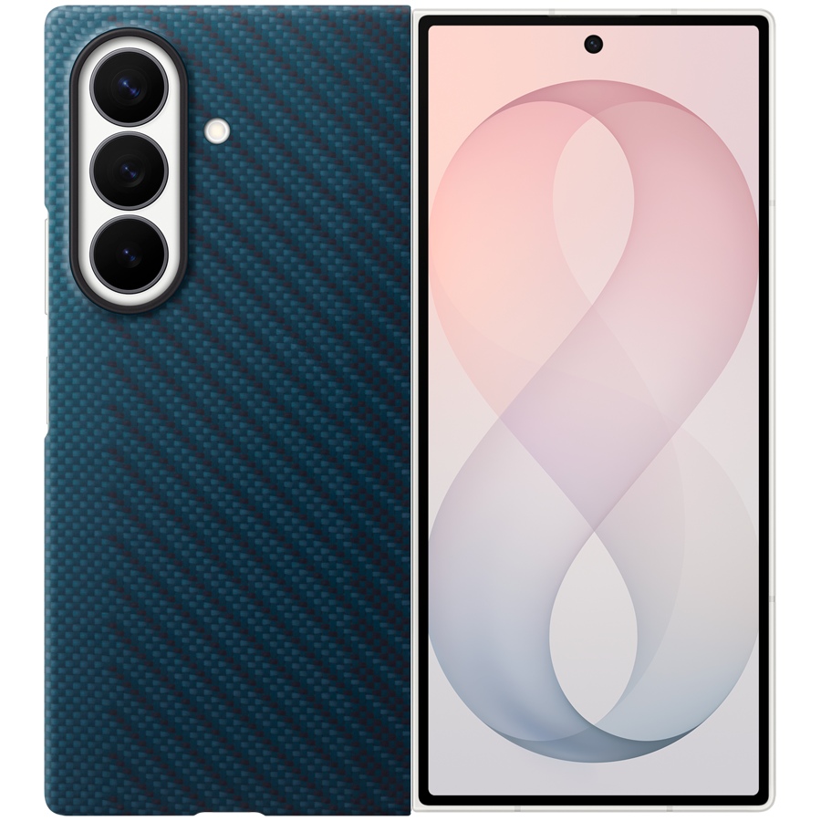 Samsung Galaxy Fold8 Ultra Carbon Magnet Case Navy
