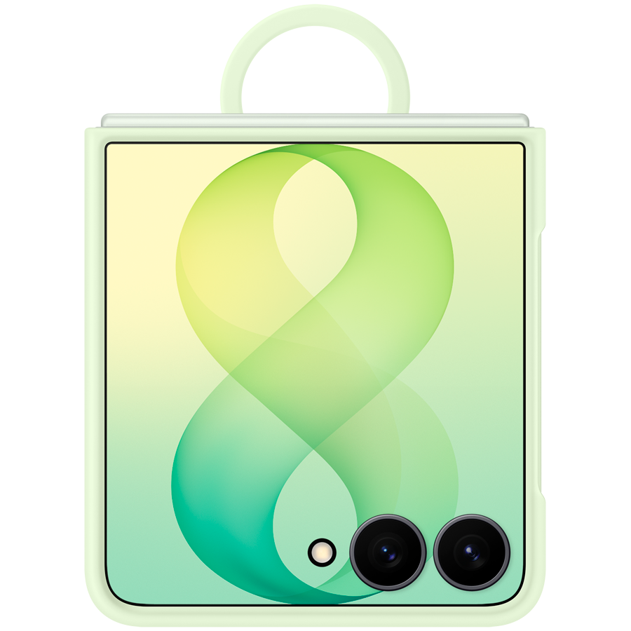 Samsung Galaxy Flip8 Silicone Ring Magnet Case Green