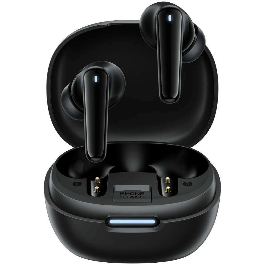 BLACKVIEW AirBuds 17 Bluetooth headset,with microphone,BT V6.0,IPX4 Waterproof,20Hz-20KHz,10mm Dynamic Driver,Android/iOS compatible,Smart Touch Control,FF ANC Active Noise Cancellation,battery EarBud 35mAh*2+Charging Case 400mAh,Black.