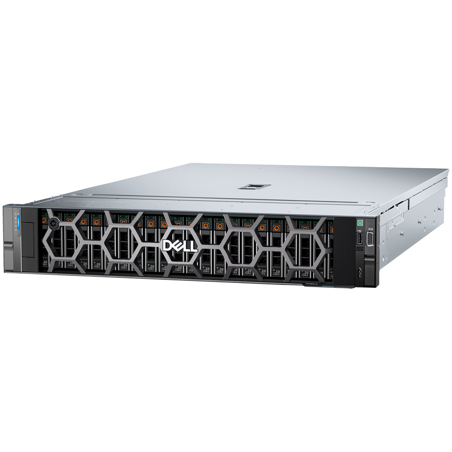 DELL EMC PowerEdge R760xs, 12x3.5", Intel Xeon Silver 4510, 32GB RDIMM 6400MT/s, 1x2.4TB SAS 10K, PERC H755, iDRAC9 Enterprise, Dual RPS 700W Titanium, TPM 2.0 V6, BCM 5720 DP 1Gb LOM + BCM 5719 Quad Port 1GbE,No OCP NIC, ReadyRails Sliding Rails, 3Y