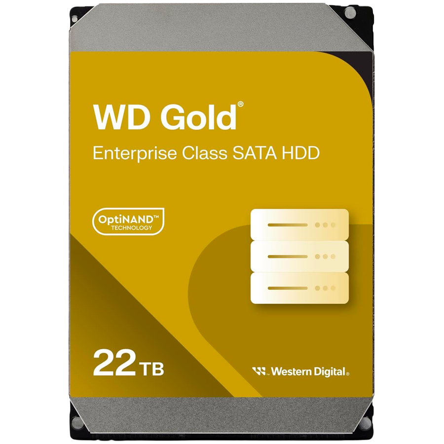 HDD|WESTERN DIGITAL|Serial ATA III|3.5 "|Buffer 512 MB|7200 RPM| 22 TB|Gold|WD222KRYZ
