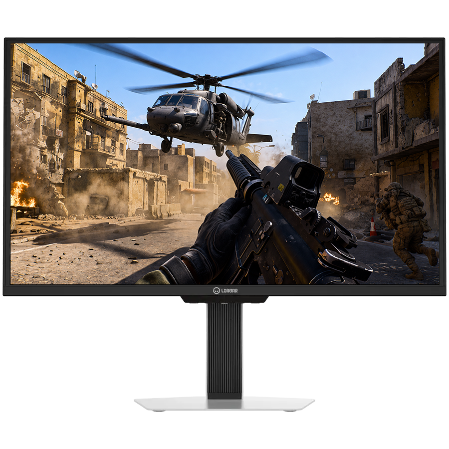LORGAR 24.5" Flat IPS Dual LED 1920*1080@400Hz HAS, 2*HDMI2.0+2*DP1.4+Audio out, HDMI cable*1+DP cable*1+Adapter*1+Power cable*1, HDR600 Ready+MPCS+MPRT 0.5ms, White, 3 years