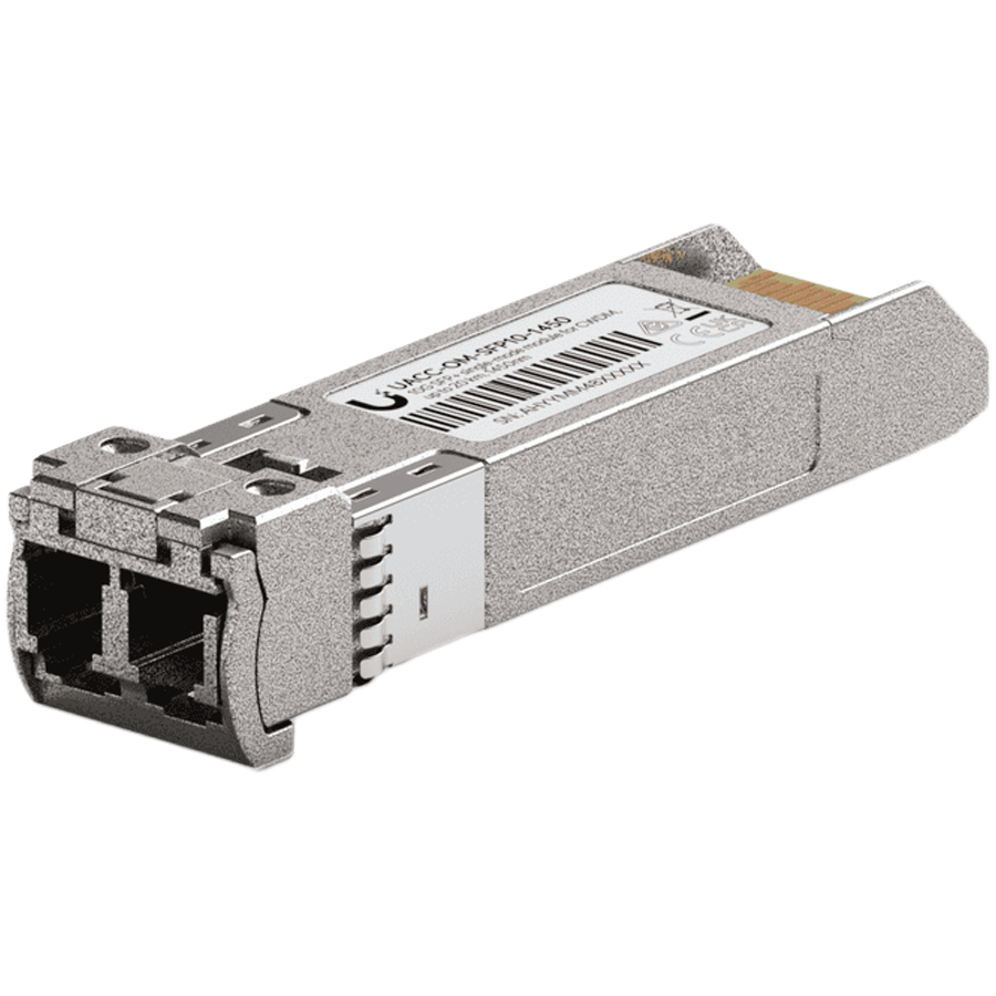Ubiquiti UACC-OM-SFP10-1450 10G CWDM Single-Mode Optical Module SFP+ transceiver for CWDM that supports 10G connections up to 20 km using single-mode fiber with a duplex LC UPC connector